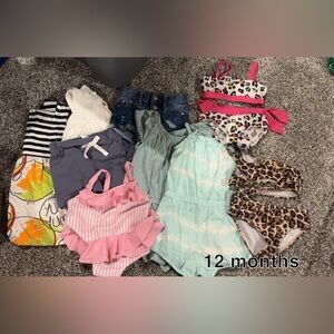 Baby Clothing Bundle with Rompers and Swimsuits